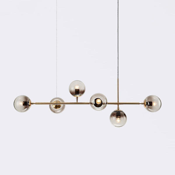 120cm Nordisk Pendellampe Globle Metal Galvaniseret