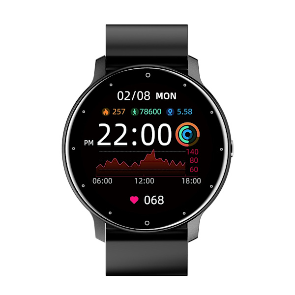 Graffiti Smartwatch Hjertefrekvens Blodtryk Mikro-bærbar Sportsarmbånd Blue
