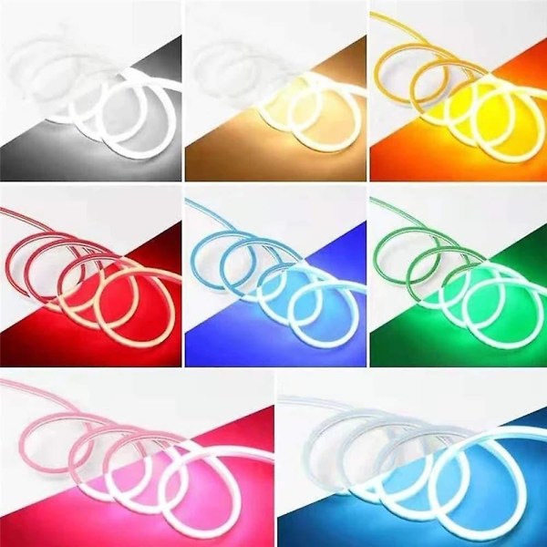 5m Neon Flexibel LED-remsa Vattentät Band 2835