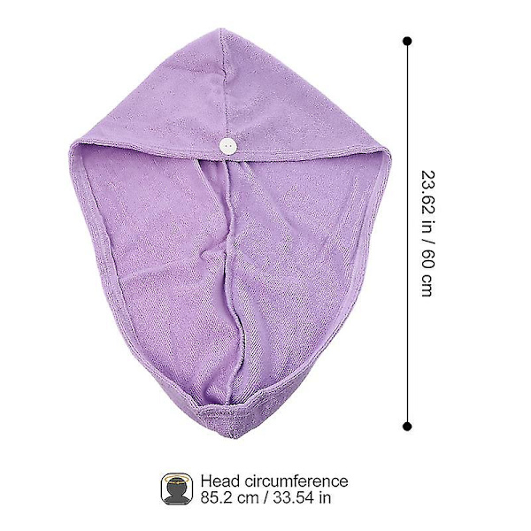 Snabb Torkande Badhuva Microfiber Huvud Wrap Tjock Bad Turban