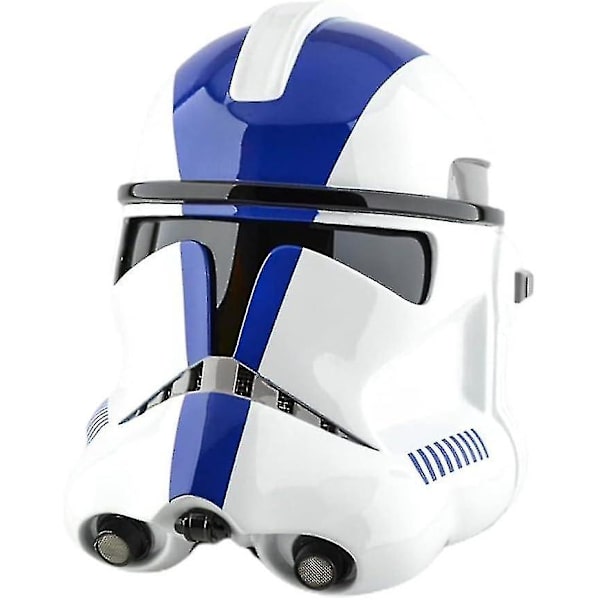 Clone Trooper Hjelm, Tegneserie Hjelm Ansigtsdækning Kostume Rekvisitter, Halloween Ansigtsdækning Pvc Hjelm Film Blue