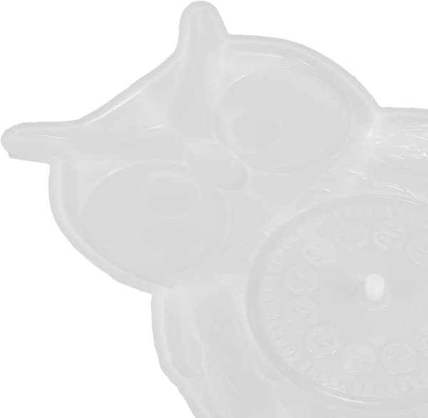 DIY Silikone Ugleur Form til Epoxy Støbning, Semi-3D Ugle Vægur Form Silikone Form