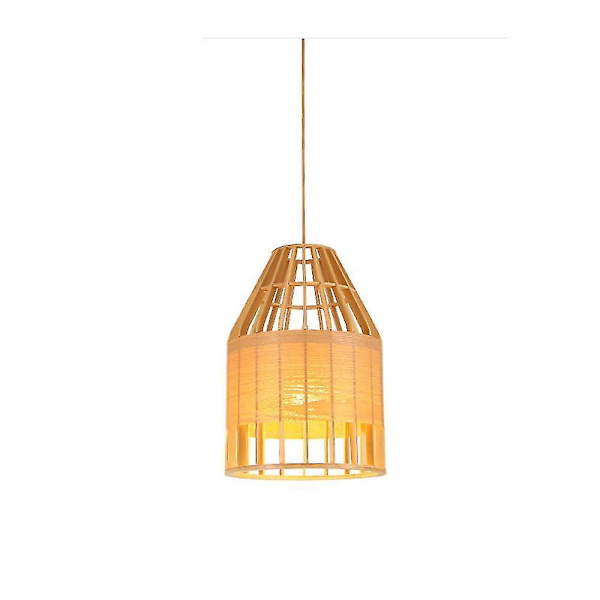 30cm E27 LED-lampe i japansk stil, solid tre-lysestake