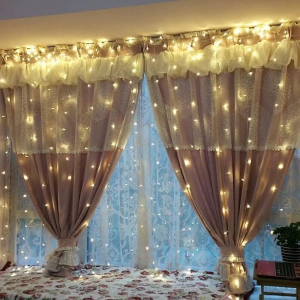 Julebryllup 3mx2m 240LEDs Hvid Multifarvet Lys