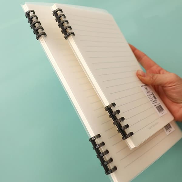 2 stk. A5 Studenter Spiralnotesbog Pp Omslag, Løsbladet Notesblok Binder