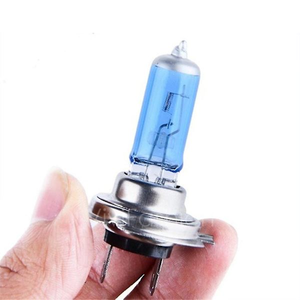 2 stk. H7 Xenon Halogen 5000K Bil Hvid Lygtepærer 12V 55W