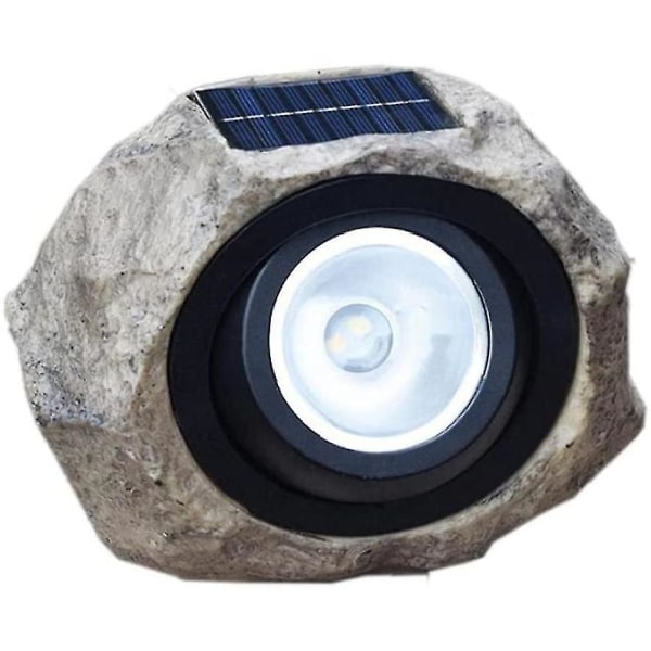 Sten Sollampa Led Solenergi Resin Gräsmatta Lykta Ljus Sten Spotlight Vattentät Simulering Stenlampa För Utomhus Trädgård, Stigen Utomhusbelysning