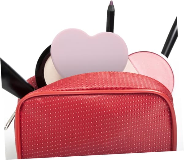 Hjerteformet Kompaktspejlsæt 4 stk. Mini Håndholdte Makeupspejle Bærbare Små