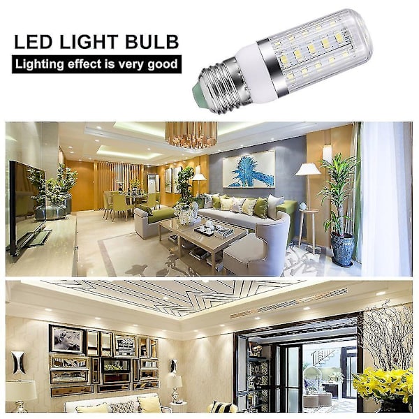 E27 7w 36 Smd 5730 Sølv Sidelys Led Majs Pære 110v/240v