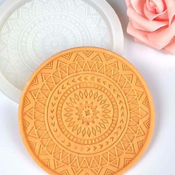 Rund Hul Blomst Snefnug Coasters Silikonform UV Harpiks Epoxy Form Smykkefremstilling Værktøjer