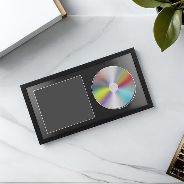 Træ CD Ramme Display Stand til Effektiv Organisering og Bordplacering