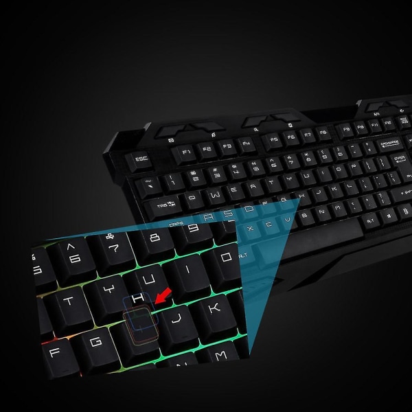 K10 Ergonomic Pro Gaming Keyboard Metallinen langallinen USB