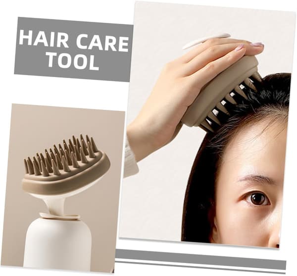 Hårbottenmassager Silikonborste Schampomassageborste Hårkammar för kvinnor Hårskrubb