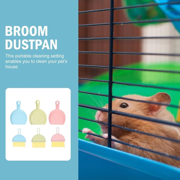 3 sæt mini ren kost fejebakke sæt kombination af fejebakke og børste PP plast