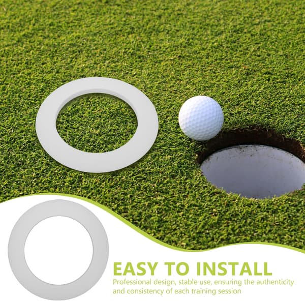 Golf Putting Practice Tool Golf Training Aid Silikon Slitstark Enkel Installation Putting Cup Rings