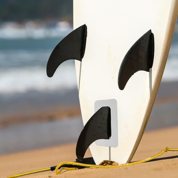 4 stk. Paddleboard Finne-slids-lap Erstatning 9-tommer Hvid Halefinne-forbinder