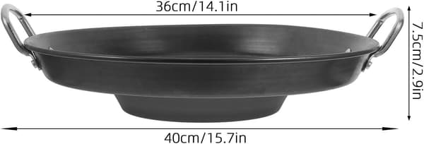 Non-stick stekepanner i rustfritt stål, konkav bunn, sterk og solid, varmeisolerende stekepanne