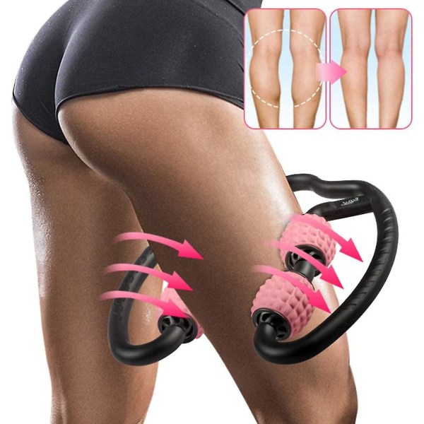 Formningsmuskelmassagevals Triggerpunktsbehandling för nacke, axlar, armar, ben, djupvävnadsvalsmassagerare, självrelaxverktyg för kroppen (rosa)