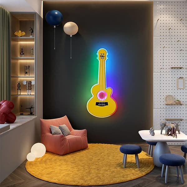 60 Cm Vægskinne LED Guitar Design Flush Mount Stilfuld