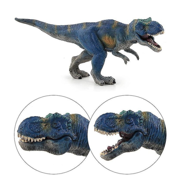 6 stk Jurassic Dinosaur Model Legetøj Tyrannosaurus Rex Velociraptor Dimetrodon Simulation Dinosaur Barn