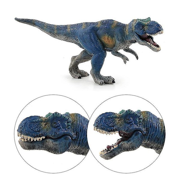 6 stk Jurassic Dinosaur Modellleker Tyrannosaurus Rex Velociraptor Dimetrodon Simulering Dinosaur Barn