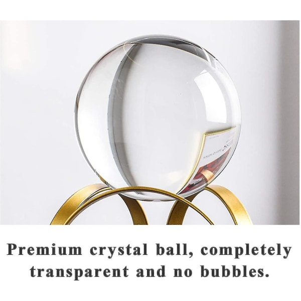 70 mm krystalkugle - Klar glaskugle med stativ til fotografering/kontor/ indendørs/hjemmedekoration 277e | Fyndiq