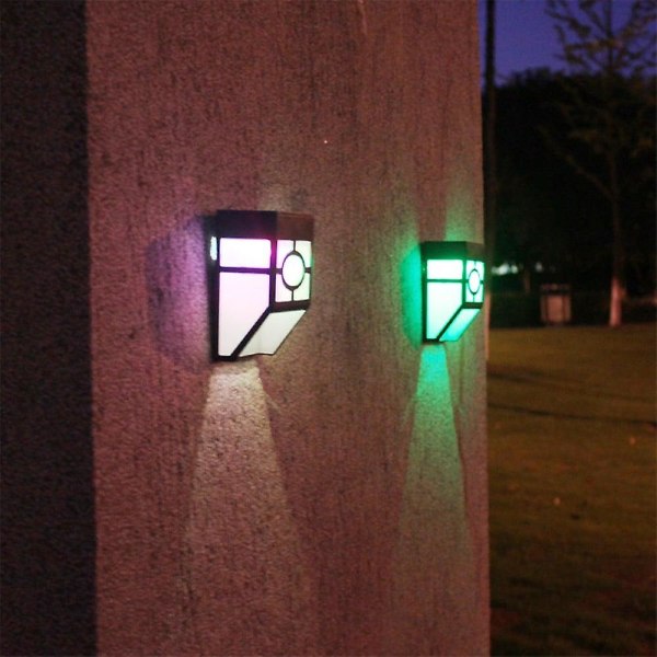 2 st LED Solcellslampor för Utomhusvägg Retro Vattentät