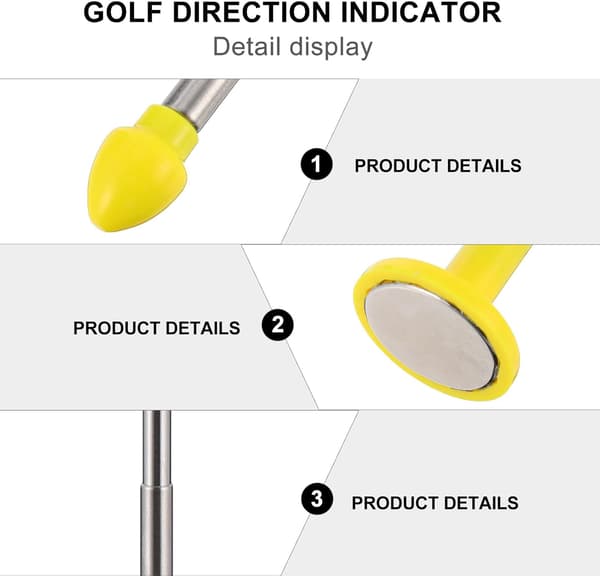 Golf Alignment Sticks Magnetiska Korrigeringspinnar för Golfsvingprecision och Bollflygkontroll under Träningspass