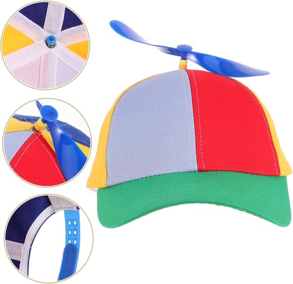 Avtakbar Propell Baseballhatt for Gutter Pustende Lue med Klassisk Stil Sommer Utendørs Solbeskyttelse Hodeplagg