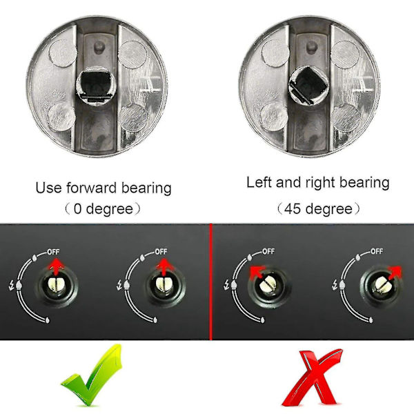 Komfurknapper, ovnknap 12 stk., zinklegering 6 mm universal sølv gaskomfur styreknapper adapter
