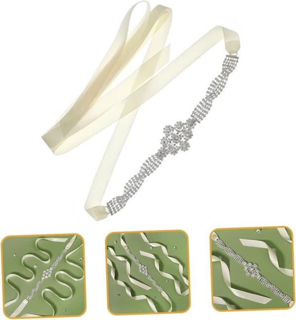 Rhinestone brudebelte brudekjole sash elegant rhinestone dekor for bruder og bryllupsfester
