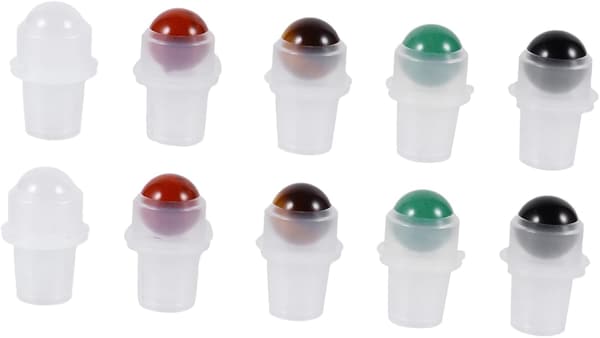 20 st tomma oljerullflaskor i plast för eterisk olja, parfym, resetillbehör