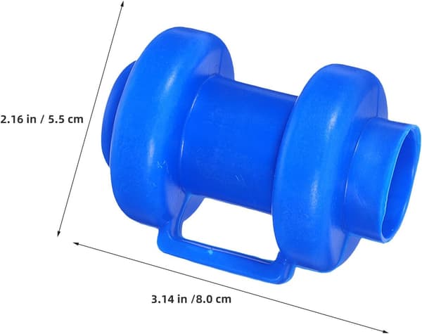 25 stk. blå trampolinestolpehetter i plast, stolpedeksler 2,5 cm diameter erstatningstilbehør