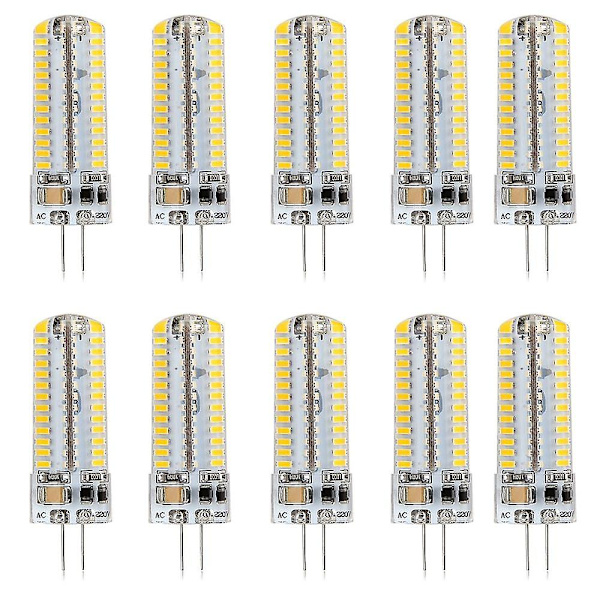 10 st 5W LED Bi-pin Glödlampa 500lm G4 50W Halogen