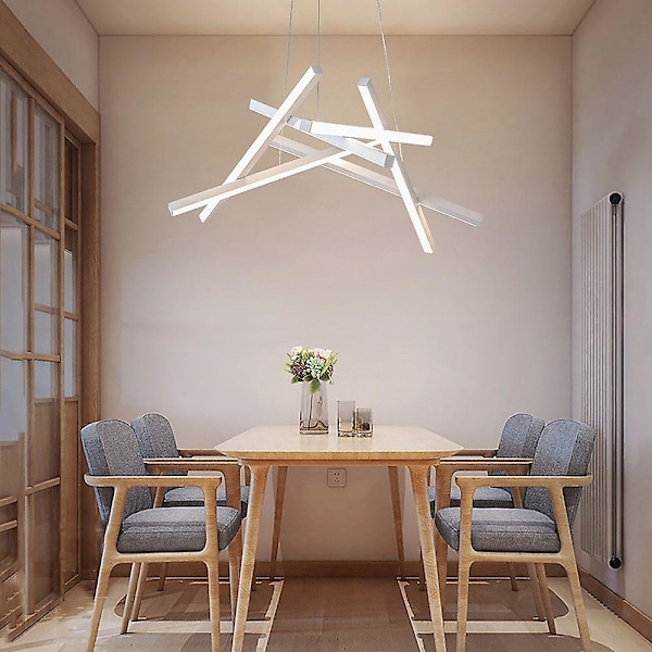 Led 32w Sputnik Lysekrone Dia56cm Aluminiumramme Sort