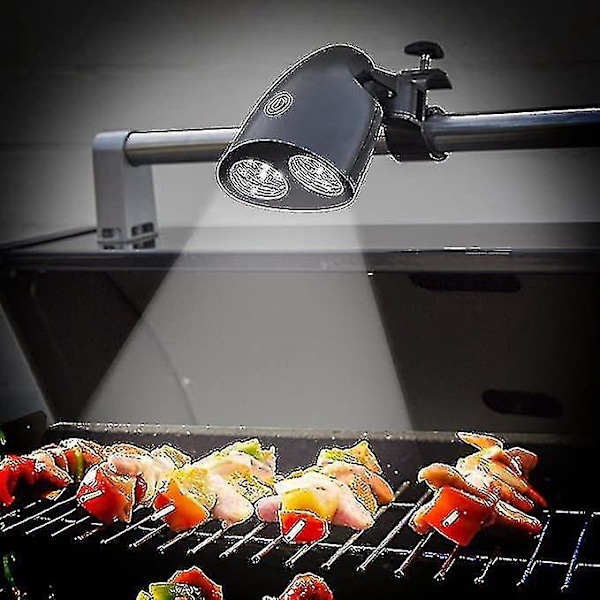 Heldige LED Grilllys 360 Grader Roterende Grillbelysning