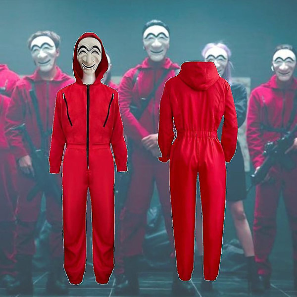 4-12-vuotiaille lapsille tarkoitettu Money Heist -pankkiseteliasu 10-12Years