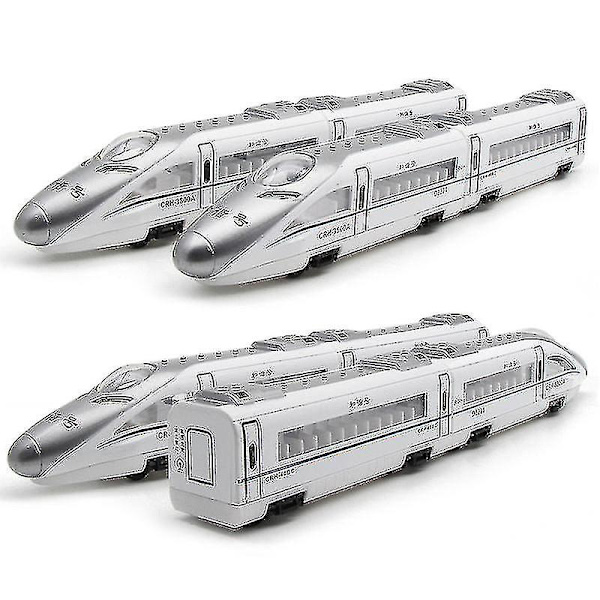 4 kpl/setti Alloy Junamalli Korkea Nopeus Rautatie Metro Vetävä Magneettinen Lasten Leikkiauto Malli Leikkikisko Junalelut Lapsille Lahja A