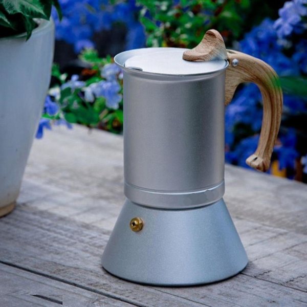 300ml Kogeplade Kaffeemaskine Aluminium Moka Pot Rustfri