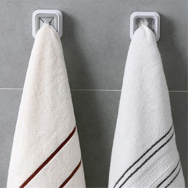3 stk. selvklebende håndkleholder veggmontert ABS spikerfri design plassbesparende baderom