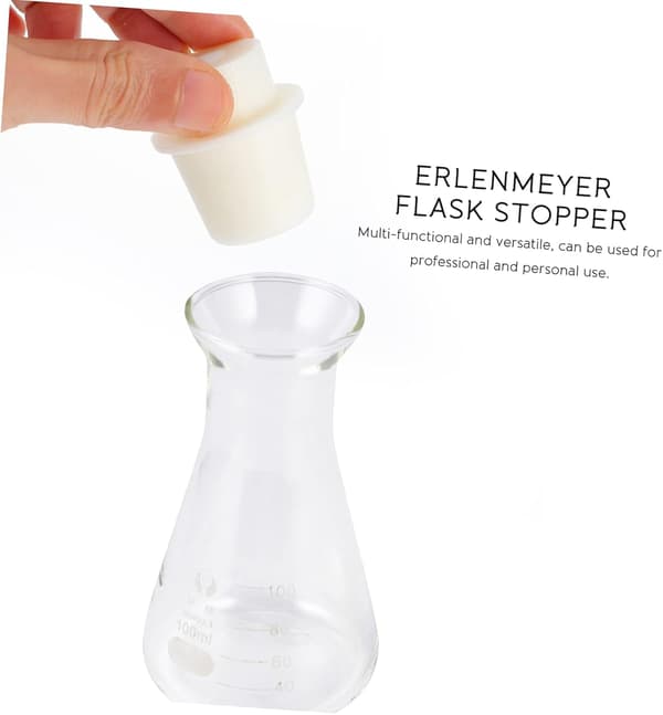 10 st Erlenmeyerkolvpropp Konisk glasrörspropp för experiment