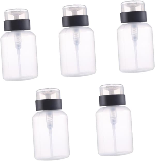 5 st nagellacksborttagare pressflaskor underförpackning förvaringsflaska vätskedispenser