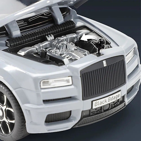 1:32 Rolls Royce Cullinan SUV Bilmodell Leke Diecast Alloy Simuleringskjøretøy Lyd Lys Bil Leke For Gutter Barn Samlinger Gray