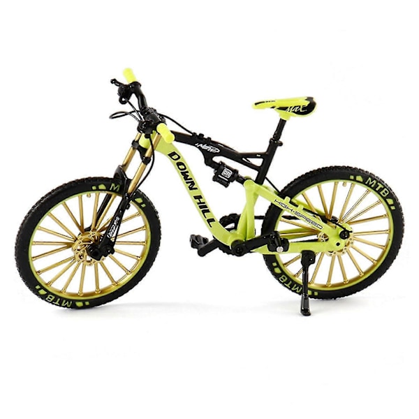 Cykelmodell 1:10 Skalmodell Legering Downhill Mountainbike Leksak Födelsedagspresent Green