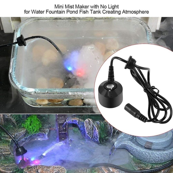Mini Diffuser Mist Maskin Vannfontene Dam Fisketank Skape Atmosfære For Hage Kontor Hjem