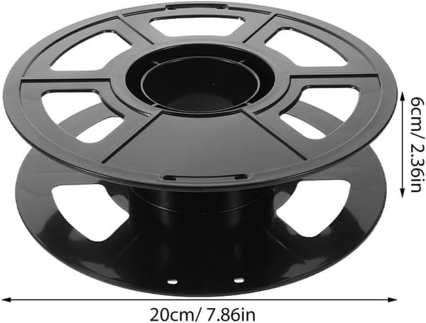 6 stk. plastspole genanvendelig printerfilamentholder opbevaring tom spole