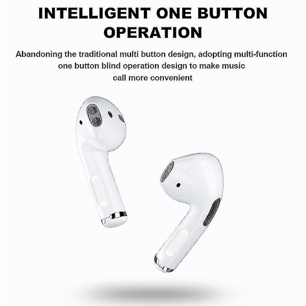 Tws Pro 4 Langattomat Bluetooth-kuulokkeet Melunvaimennuskuulokkeet Stereo Urheilu Mini-kuulokkeet Handsfree-puhelut Kuulokkeet Mikrofonilla -yuhao White