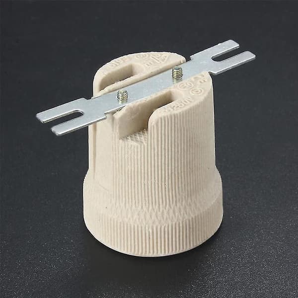 Keramisk Sokkel, E27 Pæreholder, E27 Pærekonverteradapter