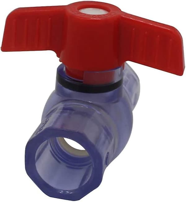 PVC-kuleventil 40 mm Limventil Kuleventil Kuleventil Kulebassenget (indre diameter 40 mm)