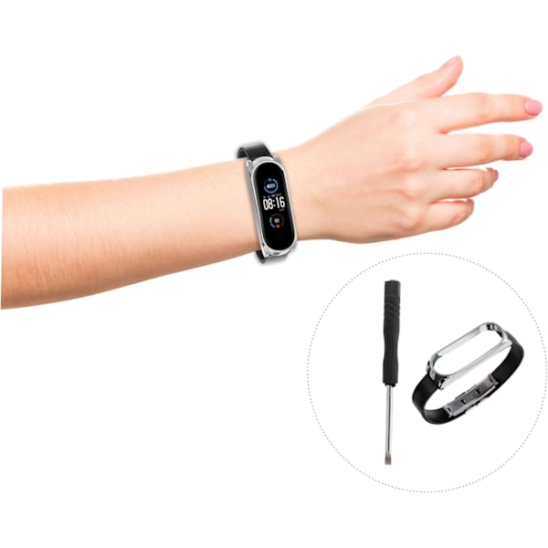 Rannekoru Watch 5/5 Pu Liukumaton Solki Mukava Käyttö Vaihtohihna